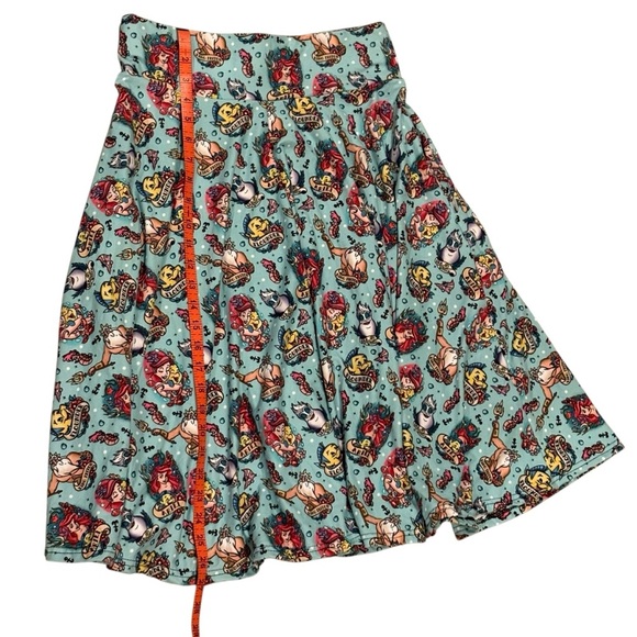 Disney Ariel Little Mermaid Handmade Skirt Flounder King Triton Size Medium - Picture 5 of 6